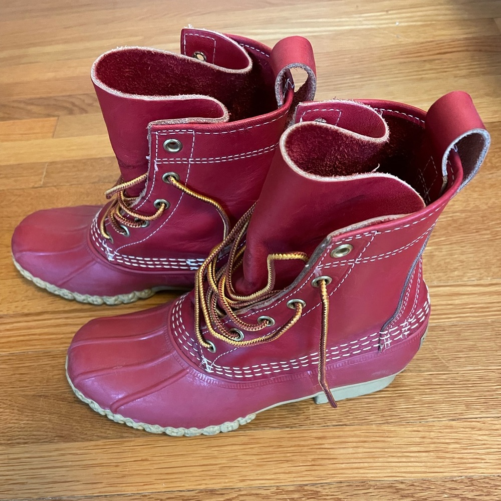 LLBean Boots 8” red